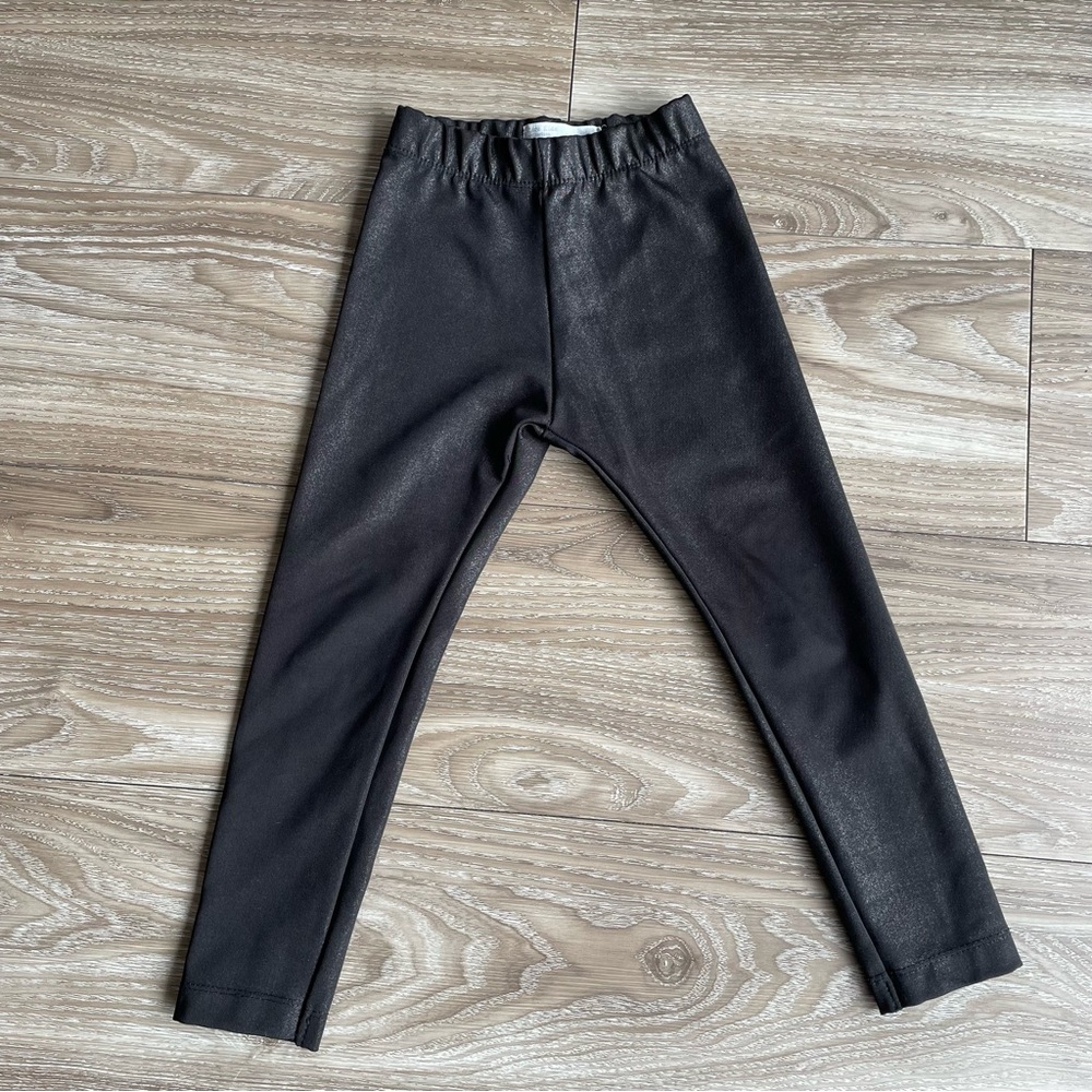 Zara Kids Black Moto Leggings